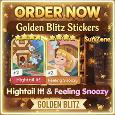 Stickers Monopoly Go Golden Blitz   Hightail It  Feeling Snoozy Sticker   