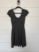 Urban Outfitters Women’s XS Black White Sparkle Fade Mini Dress