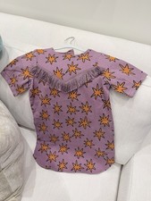 Stella McCartney Kids bright stars fringed dress Size 8