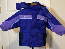 Columbia Tectonite Kids Winter Ski Jacket with Hood, Vintage Y2K Purple, Size 3T