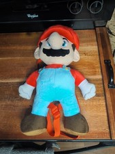 Nintendo Super Mario Brothers Mario Plush Backpack 15" Stuffed Doll Zip Up 2011