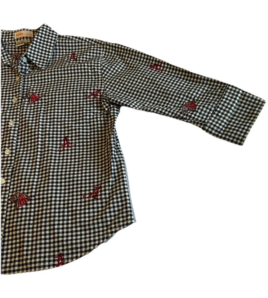 Camisa para mujer Alabama Crimson Tide vintage bordada con botones delanteros día de juego Foto 4 de 4