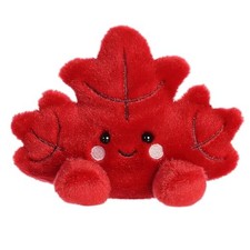 Aurora Palm Pals Fall Maple Leaf Red 5" 33897 Plush Stuffed Animal Toy