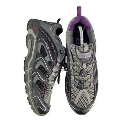 Ecco Trekkingschuhe grau lila Damen Size 41