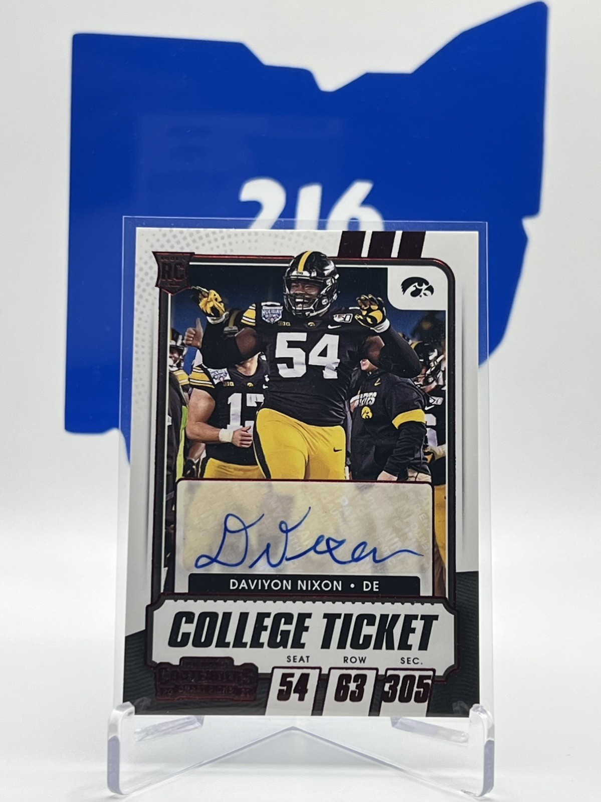 Daviyon Nixon Panini Contenders Draft Picks #200 Autograph