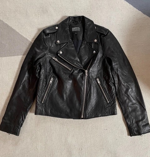 Current Elliott Roadside Leather Biker/Moto Jacket 3/L ($998 original price!)