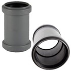 HT Doppelmuffe Verbinder Abwasserrohr Abflussrohr  HTMM Ostendorf DN 32 - 160