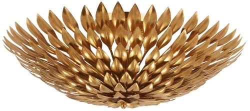 Crystorama Broche 23 3/4" Wide Antique Gold Ceiling Light - Picture 2 of 8