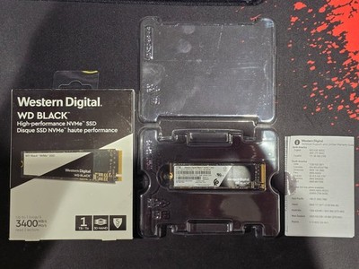 WD Black WDS100T2X0C 1 TB High-Performance NVMe Interne SSD 3400MB/s