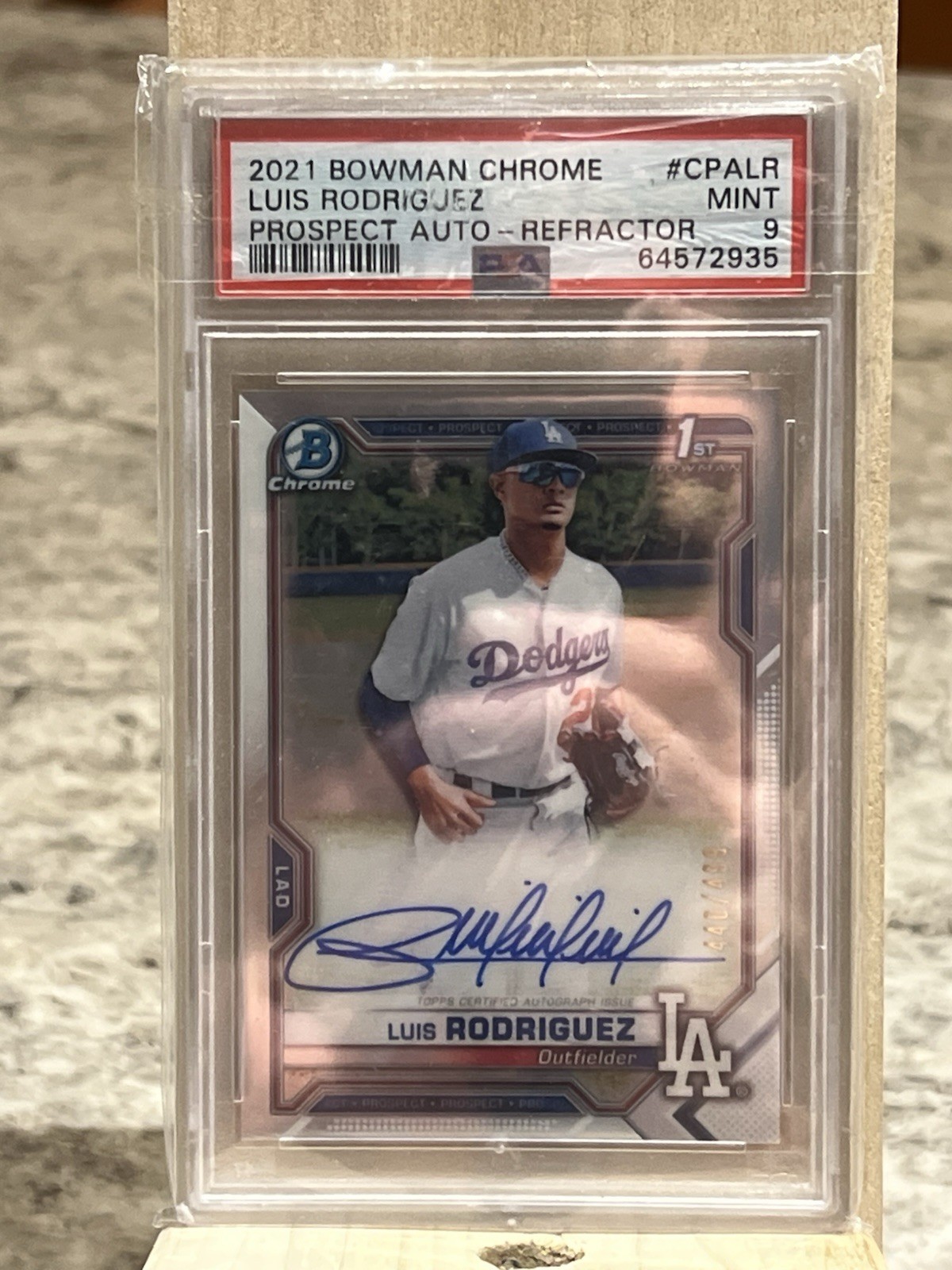 2021 Bowman Chrome Prospects Luis Rodriguez Refractor /499  Auto