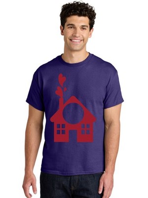 Love-Home Mens Graphic Tee, 100% Cotton, Casual Summer Wear