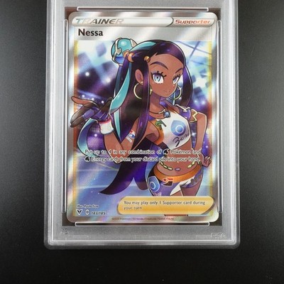 PSA 10 Nessa 183/185 Trainer Vivid Voltage Full Art Holo Graded