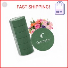 FLOFARE Floral Foam Round Blocks for Flower Arrangements, Green Florist Flower F