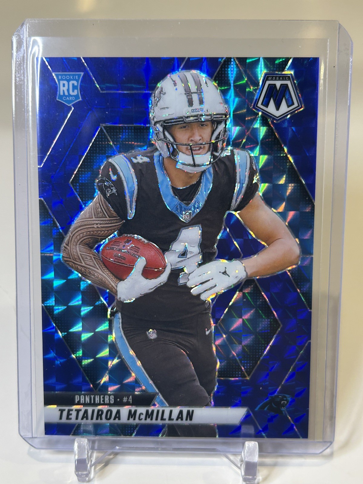 2025 Panini Mosaic Blue /99 Tetairoa McMillan RC #309 Panthers 🔥
