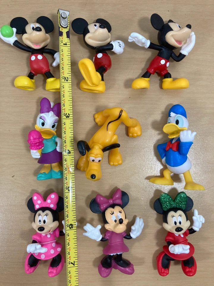 2-дюймовые фигурки Disney Junior Mickey Mouse Donald Minnie Daisy Pluto 9 начинок для торта - Изображение 4 из 4