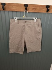 Pga Tour Men's 32 Classic Fit Stretch Performance Shorts In Khaki Heather