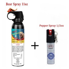Feloiy Bear Spray 32ft Range 11 Oz Camping With 1 Pack Free Peper Spray 1/2oz