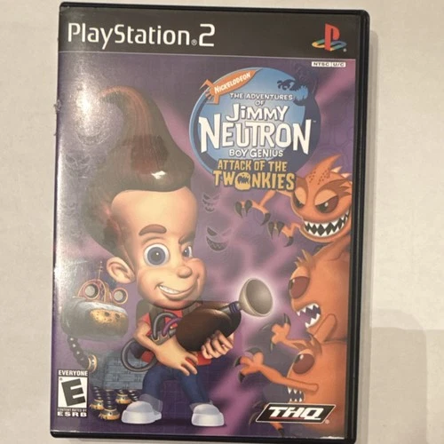 THQ Jimmy Neutron Boy Genius Attack of the Twonkies PS2 2004 Manual Included