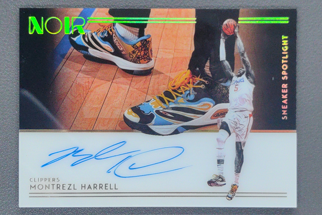 2018-19 Panini Noir Montrezl Harrell Sneaker Spotlight Auto /99 Clippers