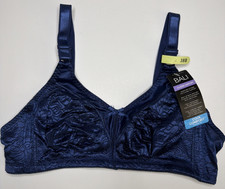 Bali Women's Double Support Spa Closure Wirefree Bra DF3372 Navy Blue 38B NEW
