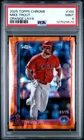 2025 Topps Chrome #100 Mike Trout Orange Lava /25 PSA 9 MINT