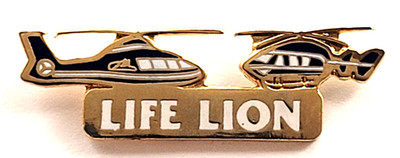 Life Lion Medical Helicopter Air Ambulance Emergency Service EMS Aviation Pin