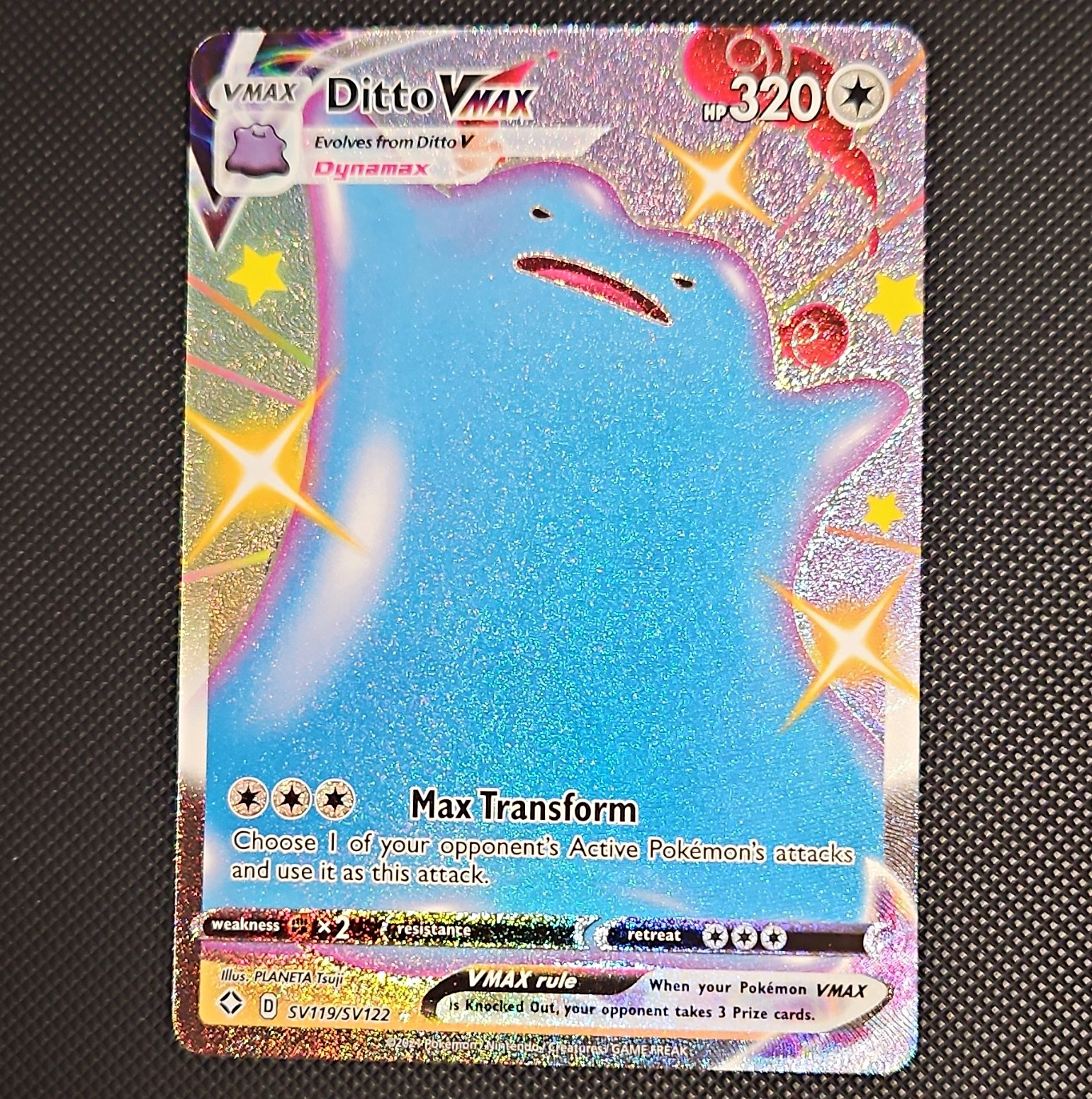 Ditto VMAX SV119/SV122 Shining Fates Shiny Vault Holo Full Art EN