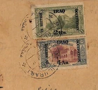 IRAQ *BRITISH OCCUPATION* 2r High Value 4a Reg Cover Piece {samwells-covers}WJ2