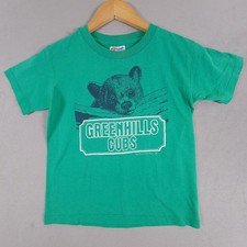 Vintage 1992 Hanes USA Made Greenhills Cubs T Shirt Youth Medium 10-12 Bear Cub
