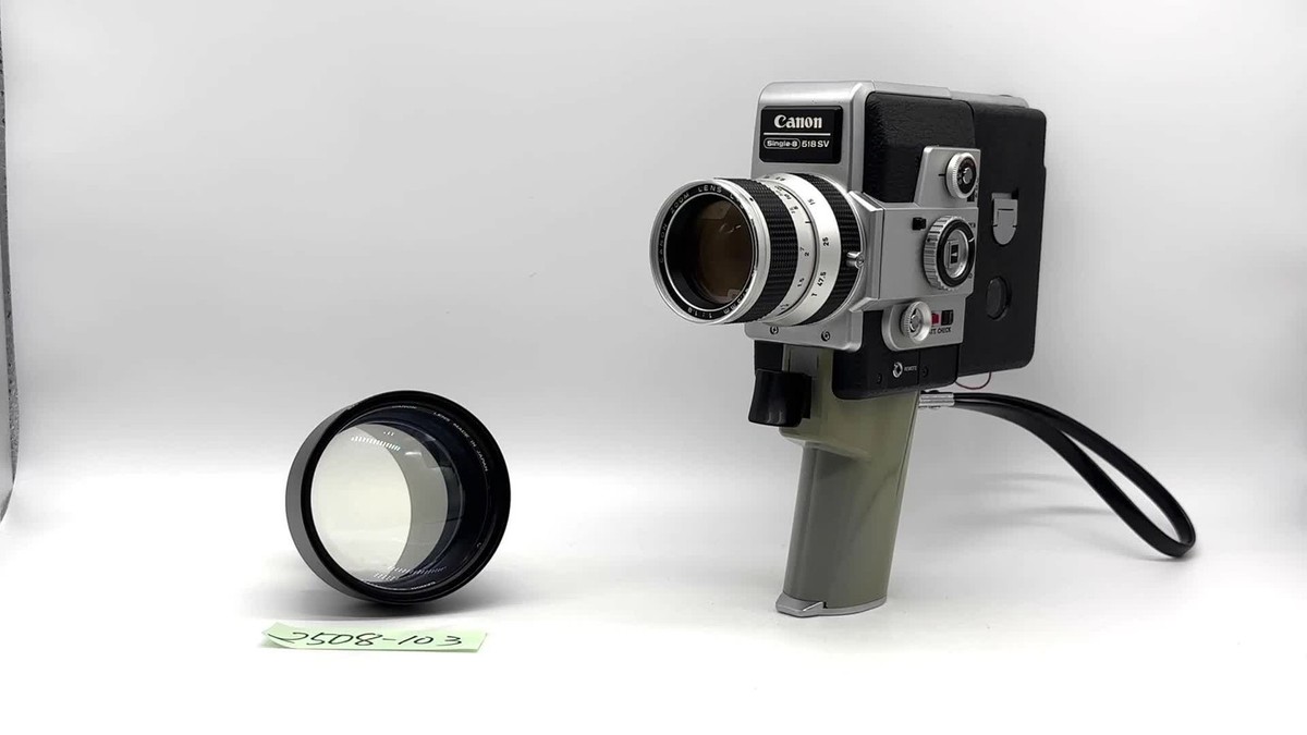 MINT w/ Case] Canon Single 8 518 SV Auto Zoom 8mm Film Movie