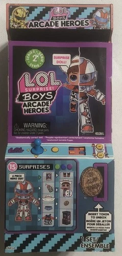 New MGA LOL Surprise! Boys Arcade Heroes Series 2 Figure Set *NIB* 15 Surprises