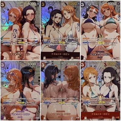 PROXY Nami And Nico Robin One Piece Custom Sexy Waifu Doujin Trading Card Manga
