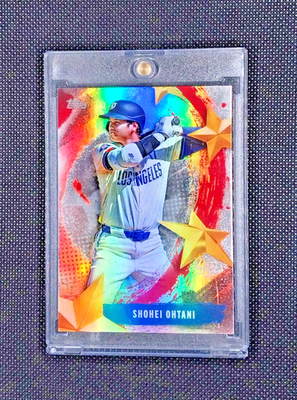 POPULAR SHOHEI OHTANI RAINBOW FOIL GOLD STARS HOLO INVESTMENT MVP