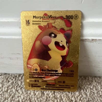 Pokémon Morpeko VMAX Gold Full Art Foil 080/202 300HP 180 Attack Card