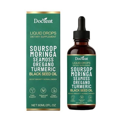 Soursop Bitters Liquid Drops 10 in 1 Herbal Extracts for Overall Health 60 TRF