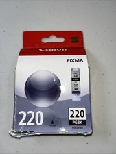 Genuine Canon PGI-220BK Black Ink Tank Factory Sealed NEW
