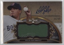 2013 Topps Triple Threads Unity Jumbo Relics 20/99 Felix Doubront Auto uk2