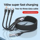 6 in 1 Multi USB fast Charger Charging Cable For iPhone USB TYPE C Android Micro