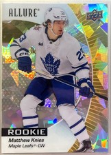 2023-24 Upper Deck Allure Matthew Knies 133 Yellow Taxi Rookie Maple Leafs RC