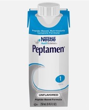 24 Nestle Peptamen 1.0 Adult Tube Feeding Formula Unflavored 250mL Exp 11/26
