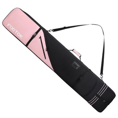 FIXITOK Snowboard & Ski Sport Bags for Air Travel, Waterproof One Size, Pink 