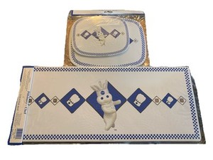 Vintage Pillsbury Dough Boy “The CHEF” Stove & Counter Mat Original Packaging