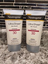 2-Pack Neutrogena Ultra Sheer Dry-Touch SPF 30 Sunscreen Lotion 5 Oz Exp12/2026