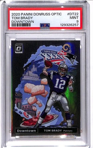 2020 Panini Donruss Optic Tom Brady Downtown #DT22 PSA 9