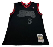 Men'S Mitchell Ness Allen Iverson Black Philadelphia Hardwood Classics Size L