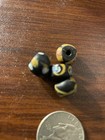 Antique African Beads In Black With Decoration — photo 2