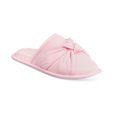 Charter Club Women's Slip-on Twisted Slippers - Rose Shadow - Size Large 9-10