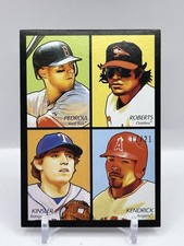 Dustin Pedroia Kendrick Ian Kinsler 2009 Upper Deck Goudey 4-in-1 Black 1721 Dustin Pedroia Kendrick Ian Kinsler 2009 Upper Deck Goudey 4-in-1 Black 1721