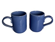 Lote De 2 Tazas Dansk De Colección Terrazo Azul Francés 4" Alto Gres Duradero