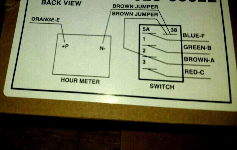 Onan Silent Remote Gas Start Switch Panel Hour Meter & 25' Harness 8 ...